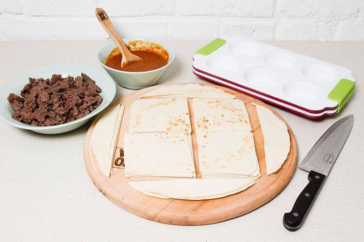 Хрустящие чашечки с говядиной