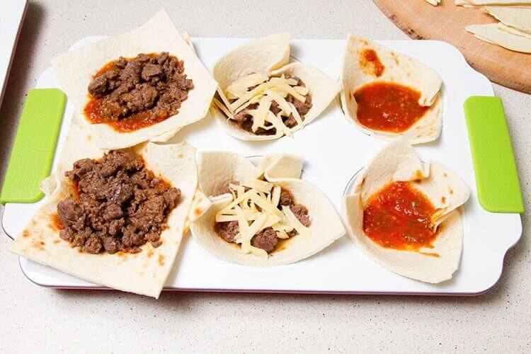 Хрустящие чашечки с говядиной