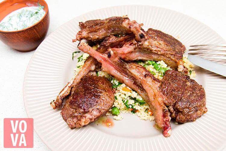 Каре ягненка с кус-кусом фото