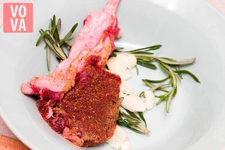 Каре ягненка с кус-кусом фото