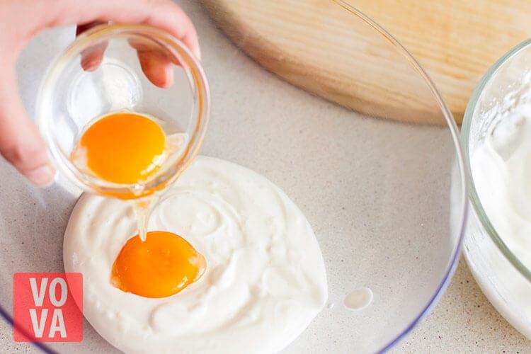 Смешивание белков со сметаной