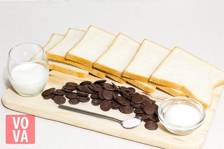 ингредиенты для кексов из тостового хлеба