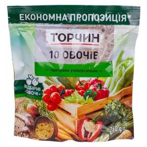 приправа универсальная 10 овочів торчин 250г