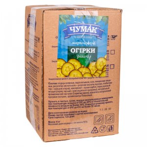 огурцы маринованные резаные ТМ ЧУМАК 6кг