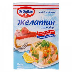 желатин пищевой dr.oetker 9г