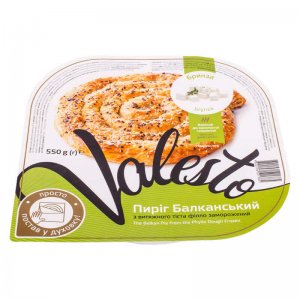 пирог балканский из вытяжного теста филло с брынзой valesto 550г
