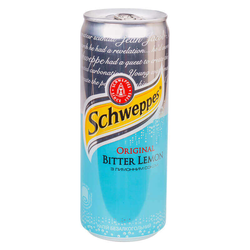 Напиток безалкогольный сильногазированный Schweppes Bitter Lemon 330мл ...