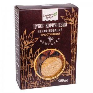 сахар коричневый нерафинированный тростниковый demerara саркара 500г