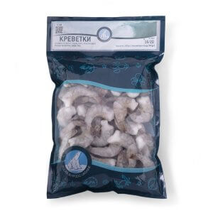 Креветка Vannamei без головы, в панцире, сырая 16/20 Polar Seafood 1кг
