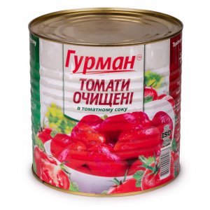 томаты очищенные в томатном соке тм гурман 2,6кг