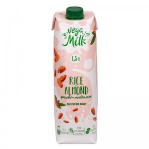 напиток рисово-миндальный ультрапастеризованный 1,5% vega milk 950мл