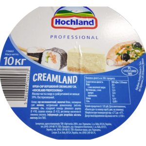 Крем-сыр сливочный 59% «Creamland» Hochland Professional 10кг - фото 2