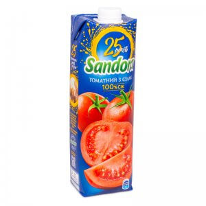 томатный сок с солью тм sandora 950мл