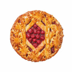 Пирог с вишневой начинкой ТМ «VMILA» 1кг - фото 1
