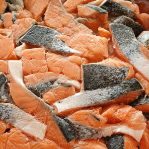 Куски лосося на коже с/м ~10кг - фото 1