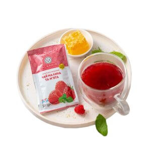 Чай фруктово-медовый «Малина и мята» (концентрированный) «Аскания-Пак» 50г (12шт.) - фото 3