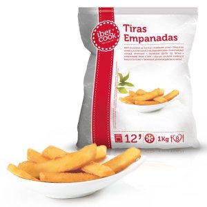 Стрипсы из кальмара в панировке ТМ lbercook 1кг