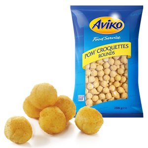 Картофельные крокеты круглые Pom' Rounds Aviko 2,5 кг