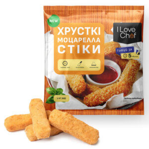Сырные палочки из моцареллы в панировке ТМ I Love Chef 1кг