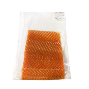 Филе лосося с кожей, слабосоленое (кусок) 500г - фото 1