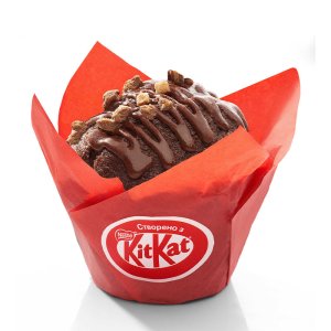 Маффин с «Kit Kat» (в индивидуальной упаковке) ТМ Шантиль 80г (20шт.) - фото 1