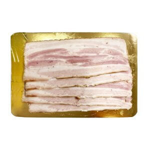 Грудинка свиная «Подольская» (нарезная) копчено-вареная в/с ТМ Яким ~400г - фото 2