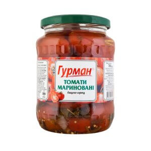 Томаты маринованные слабокислые ТМ Гурман 1000г