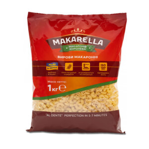 Макаронные изделия «Рожки гладкие» ТМ Makarella 1кг