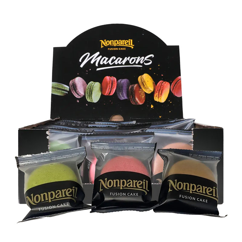 Пирожное Макаронc, микс (фисташка, ягода, шоколад) ТМ Nonpareil 504г