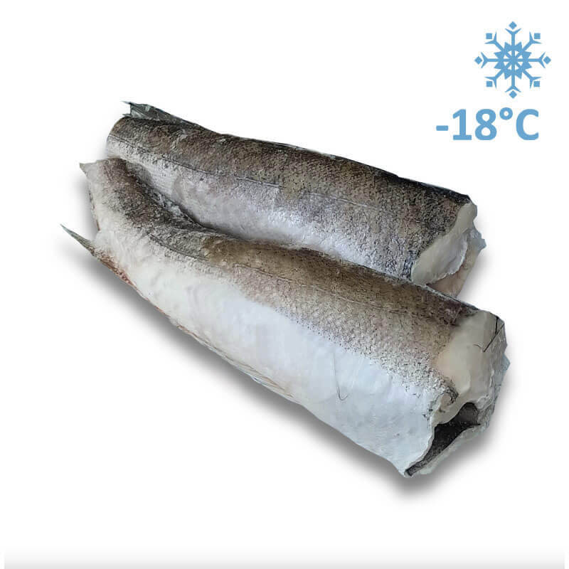 Хек тушка без головы 80-300 с/м 18кг